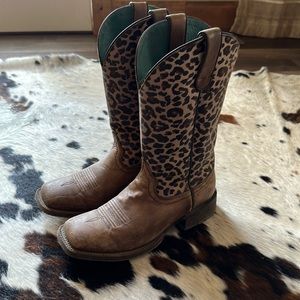 Ariat leopard boots
